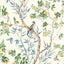 Thibaut Claire Yellow And Navy Fabric
