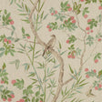 Thibaut CLAIRE Coral and Green Fabric