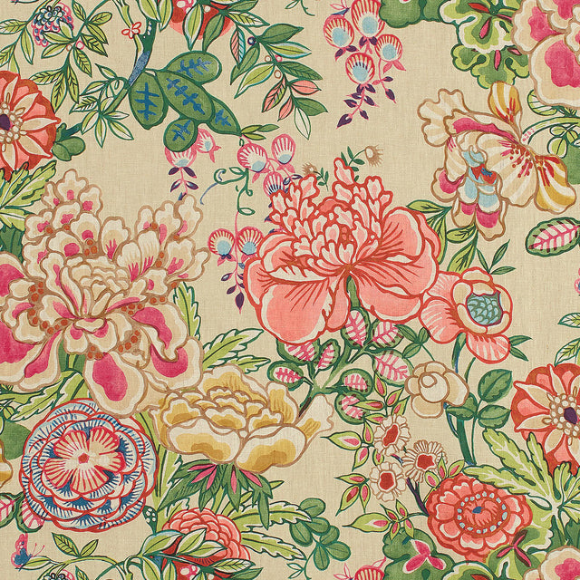 Thibaut PEONY GARDEN Beige Fabric