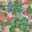 Thibaut PAGODA TREES Pink and Green Fabric