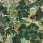 Thibaut PAGODA TREES Brown and Green Fabric