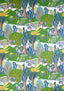Thibaut ALBERO Green and Blue Fabric