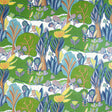 Thibaut Albero Green And Blue Fabric