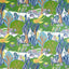 Thibaut Albero Green And Blue Fabric