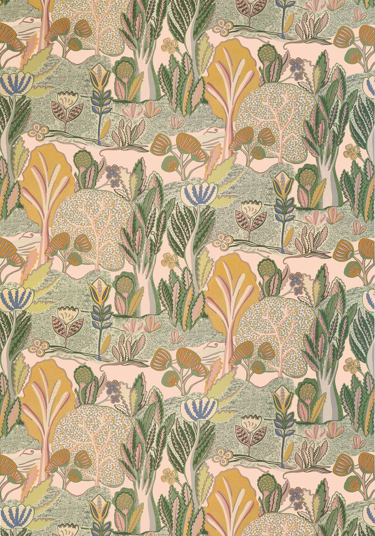 Thibaut ALBERO Apricot and Ginger Fabric