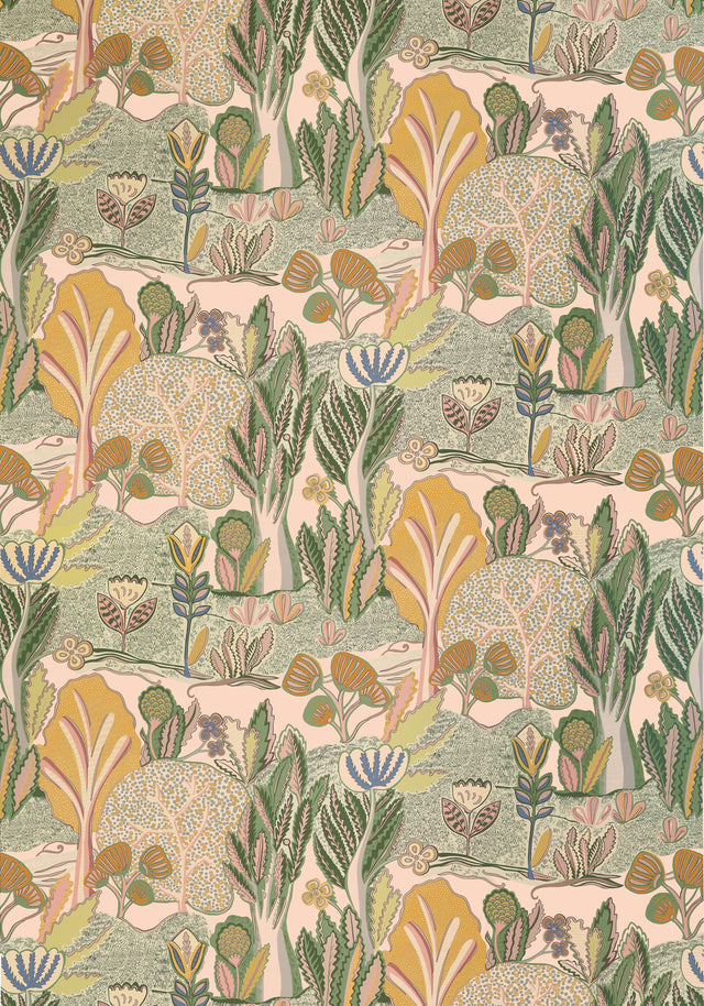 Thibaut ALBERO Apricot and Ginger Fabric