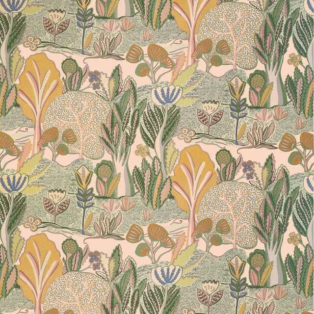 Thibaut Albero Apricot And Ginger Fabric