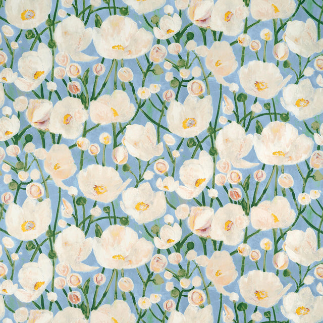 Thibaut Tivoli Sky Blue Fabric