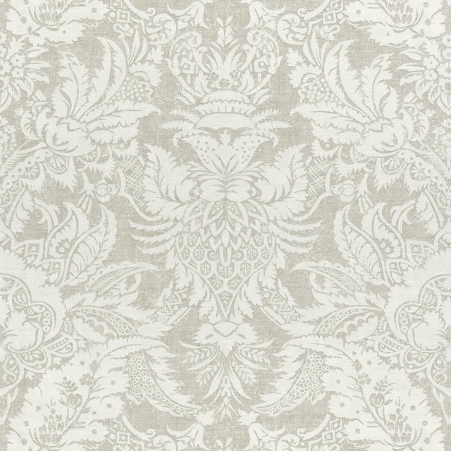 Thibaut Chardonnet Damask Grey Fabric