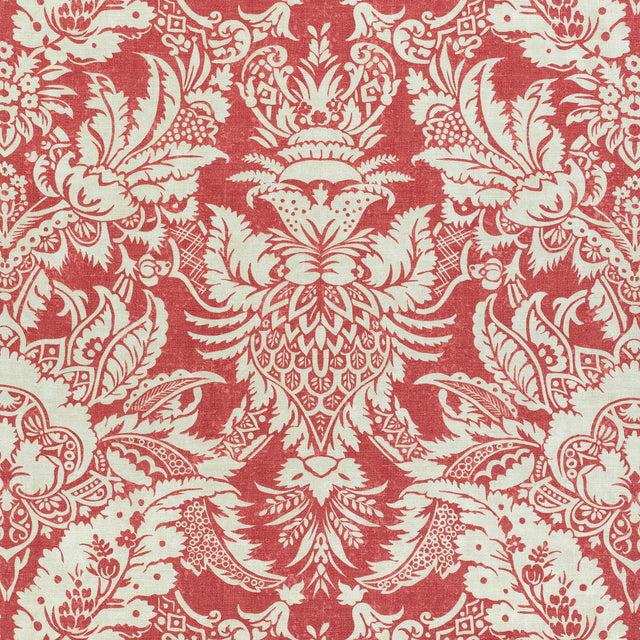 Thibaut Chardonnet Damask Red Fabric