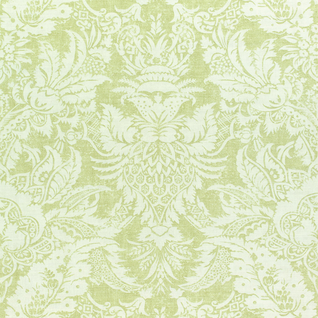 Thibaut Chardonnet Damask Spring Green Fabric