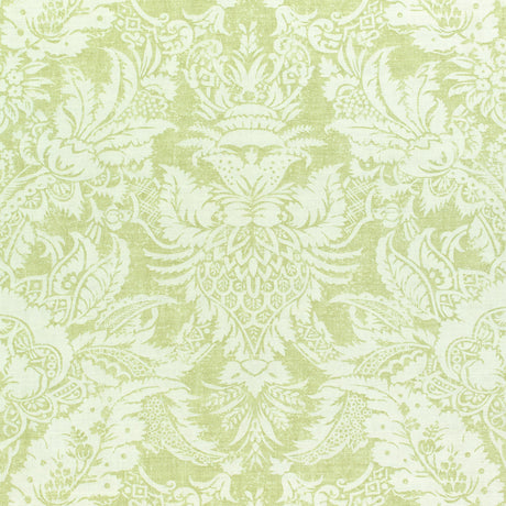 Thibaut Chardonnet Damask Spring Green Fabric