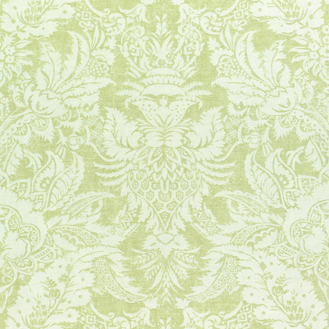 Thibaut Chardonnet Damask Spring Green Fabric