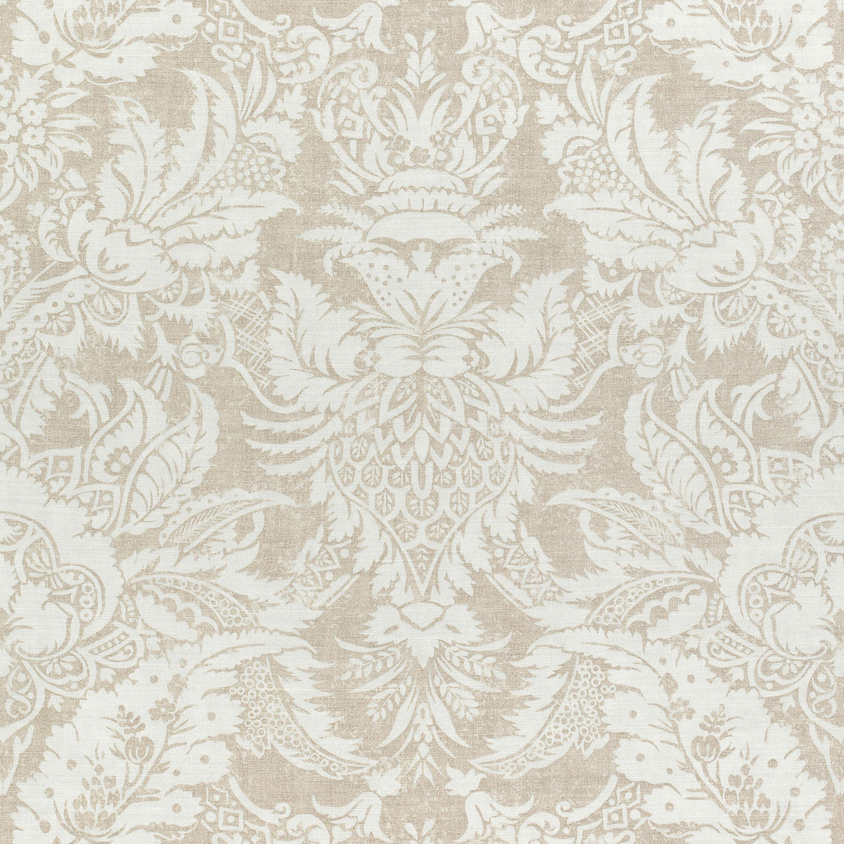 Thibaut Chardonnet Damask Beige Fabric