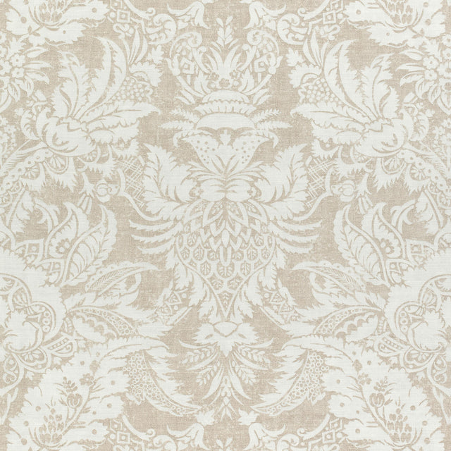 Thibaut Chardonnet Damask Beige Fabric