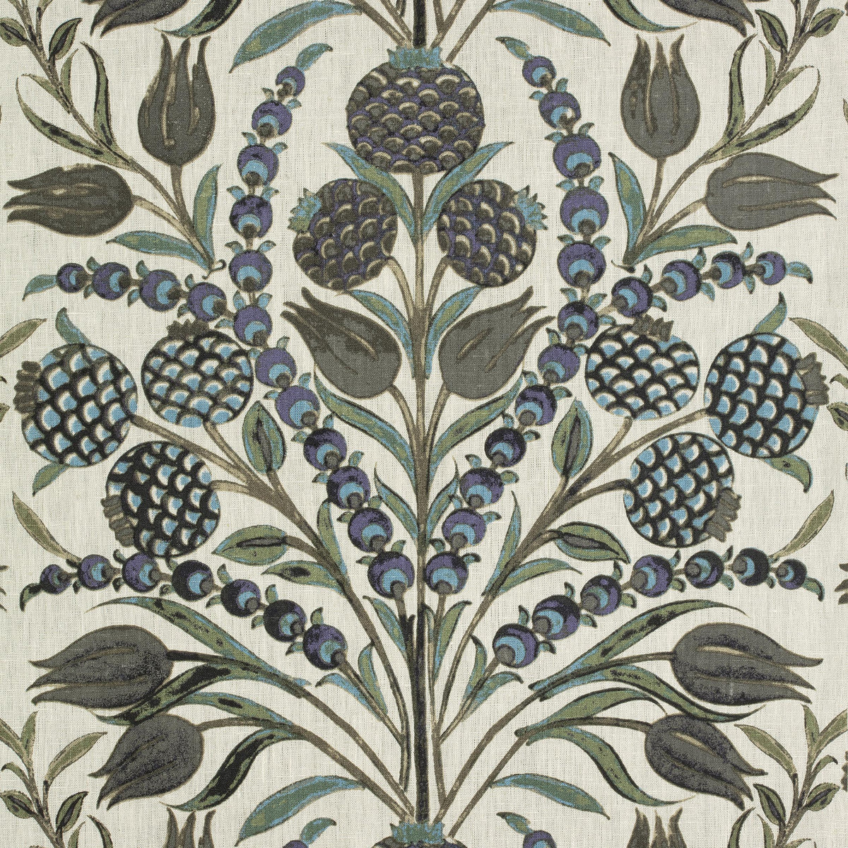 Thibaut Corneila Purple And Blue Fabric