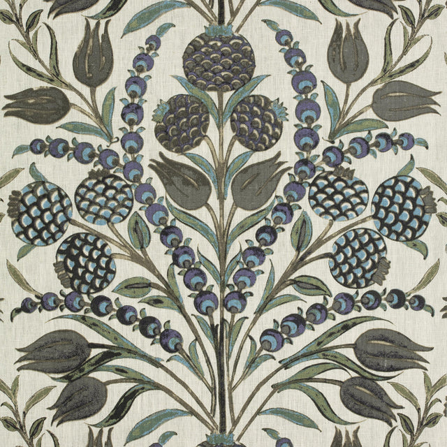Thibaut Corneila Purple And Blue Fabric