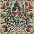 Thibaut Corneila Red And Teal Fabric