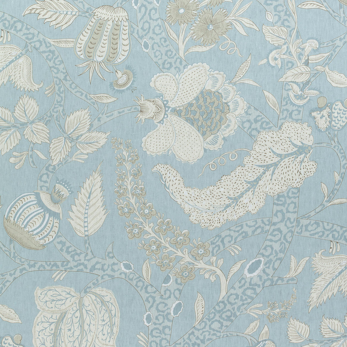 Thibaut Macbeth Aqua Fabric