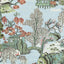 Thibaut Asian Scenic Robin'S Egg Fabric