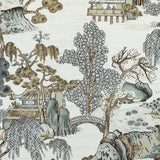 Thibaut Asian Scenic Grey Fabric