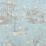 Thibaut Cheng Toile Robin'S Egg Fabric