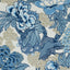 Thibaut Honshu Blue And Beige Fabric