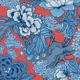 Thibaut Honshu Red And Blue Fabric