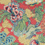 Thibaut Honshu Coral And Green Fabric