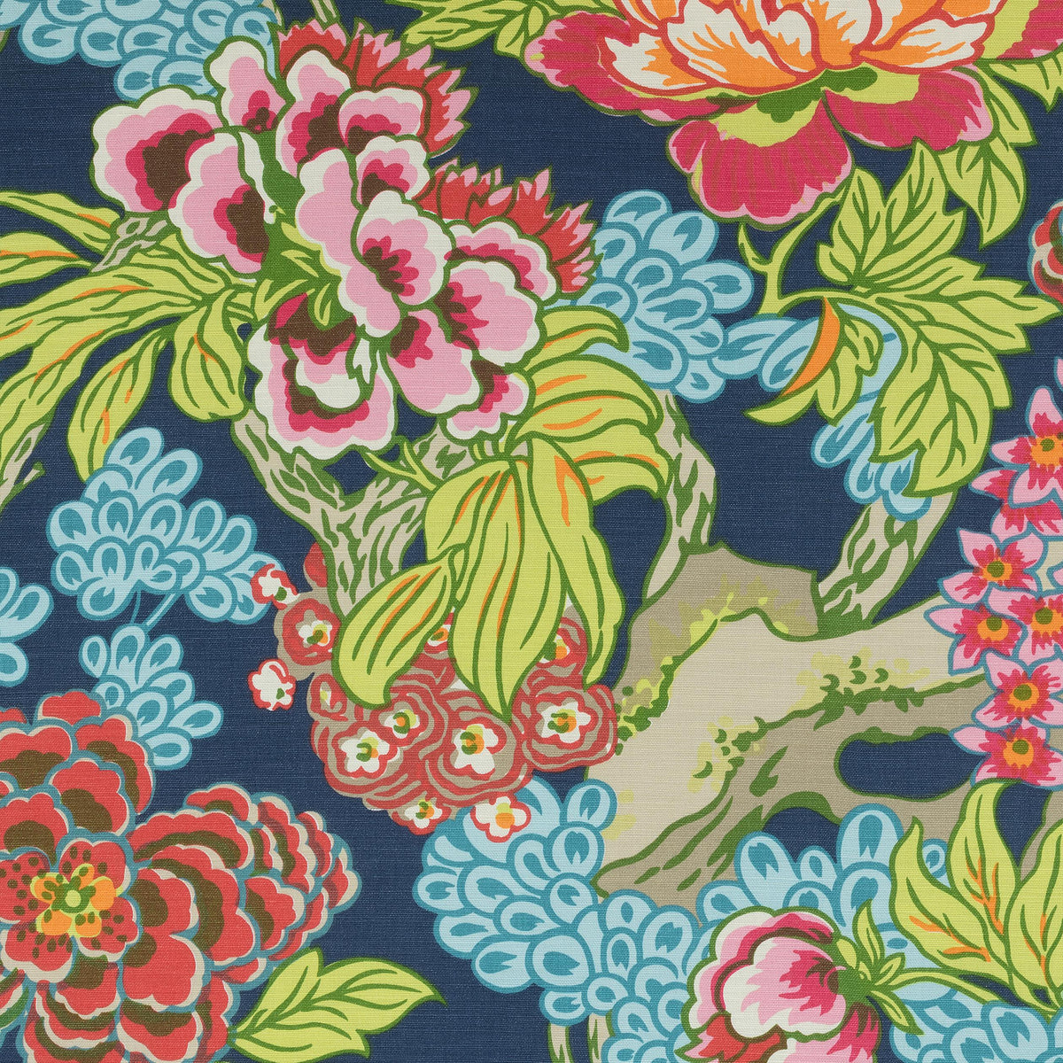 Thibaut Honshu Navy Fabric