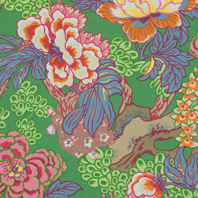 Thibaut Honshu Green Fabric