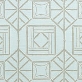 Thibaut Shoji Panel Aqua Fabric