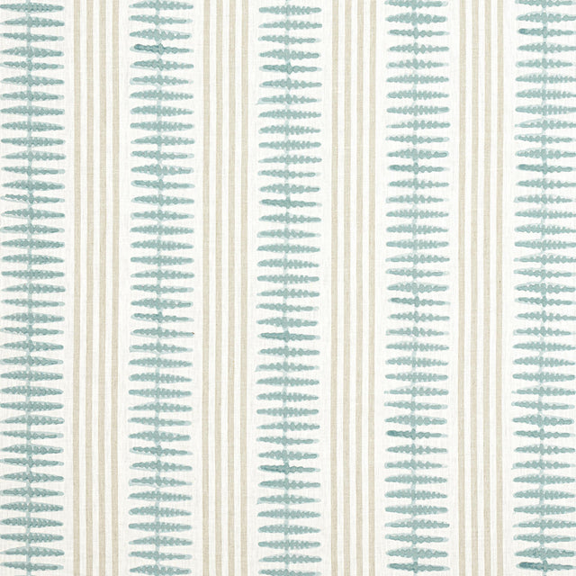Thibaut Indo Stripe Seaglass Fabric
