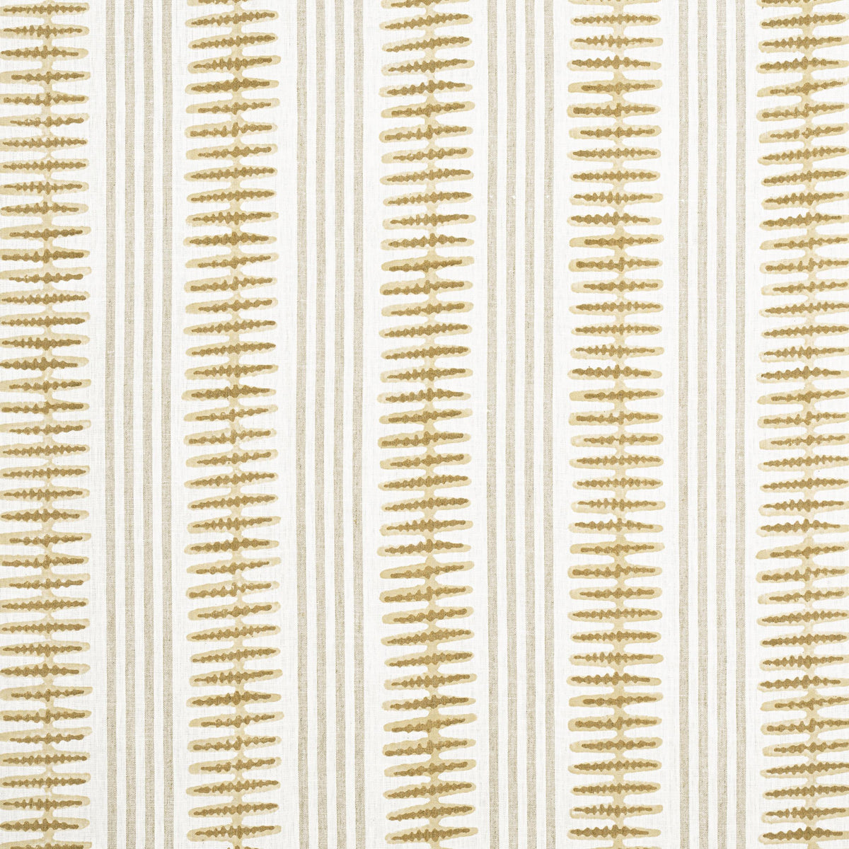 Thibaut Indo Stripe Camel Fabric