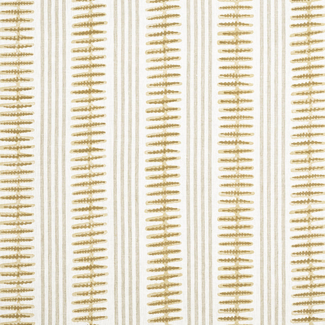 Thibaut Indo Stripe Camel Fabric