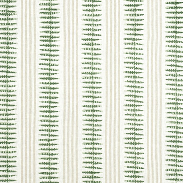 Thibaut Indo Stripe Spruce Fabric