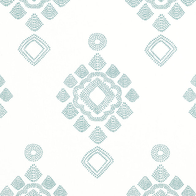 Thibaut PROVINCE MEDALLION Seaglass Fabric