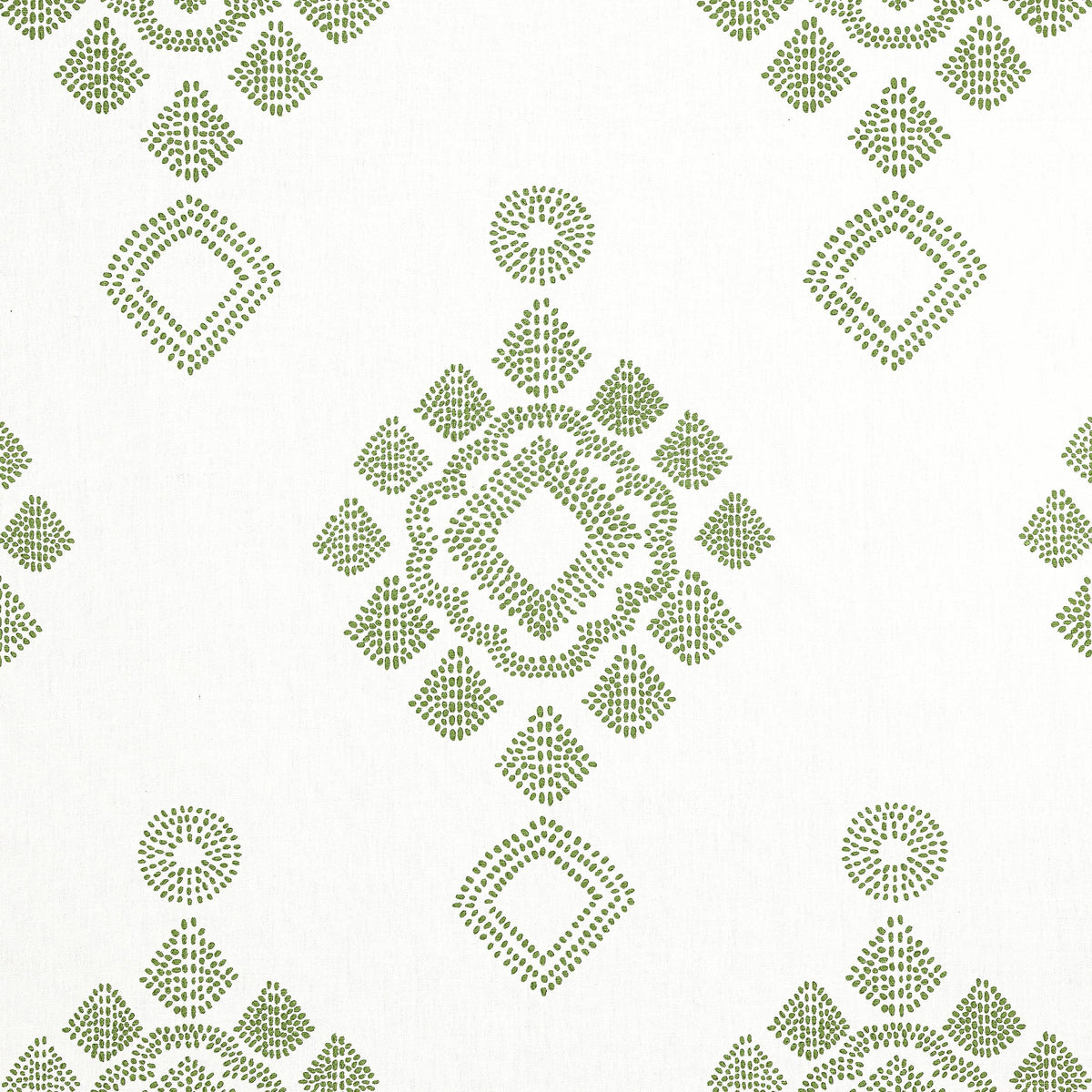 Thibaut Province Medallion Spruce Fabric