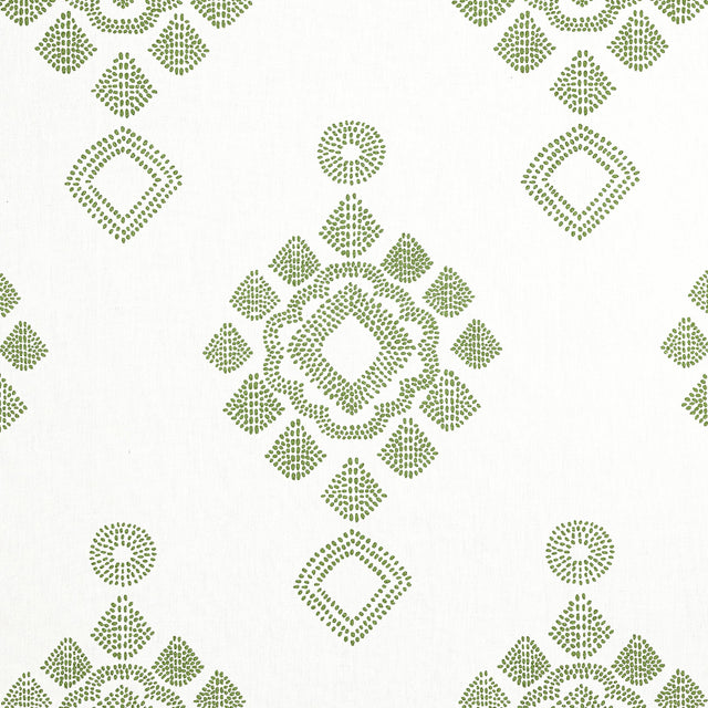 Thibaut Province Medallion Spruce Fabric