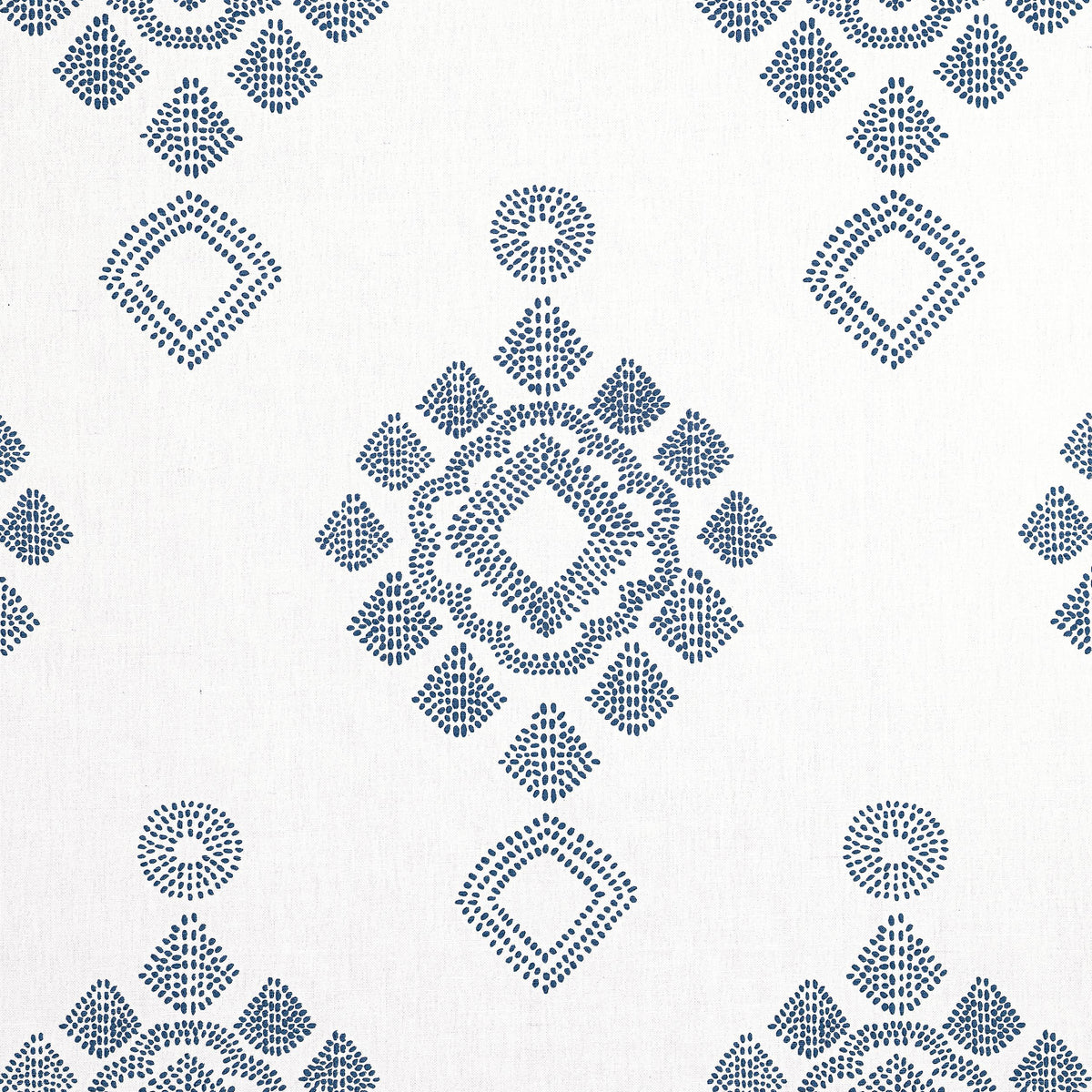 Thibaut Province Medallion Navy Fabric