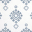 Thibaut Province Medallion Navy Fabric