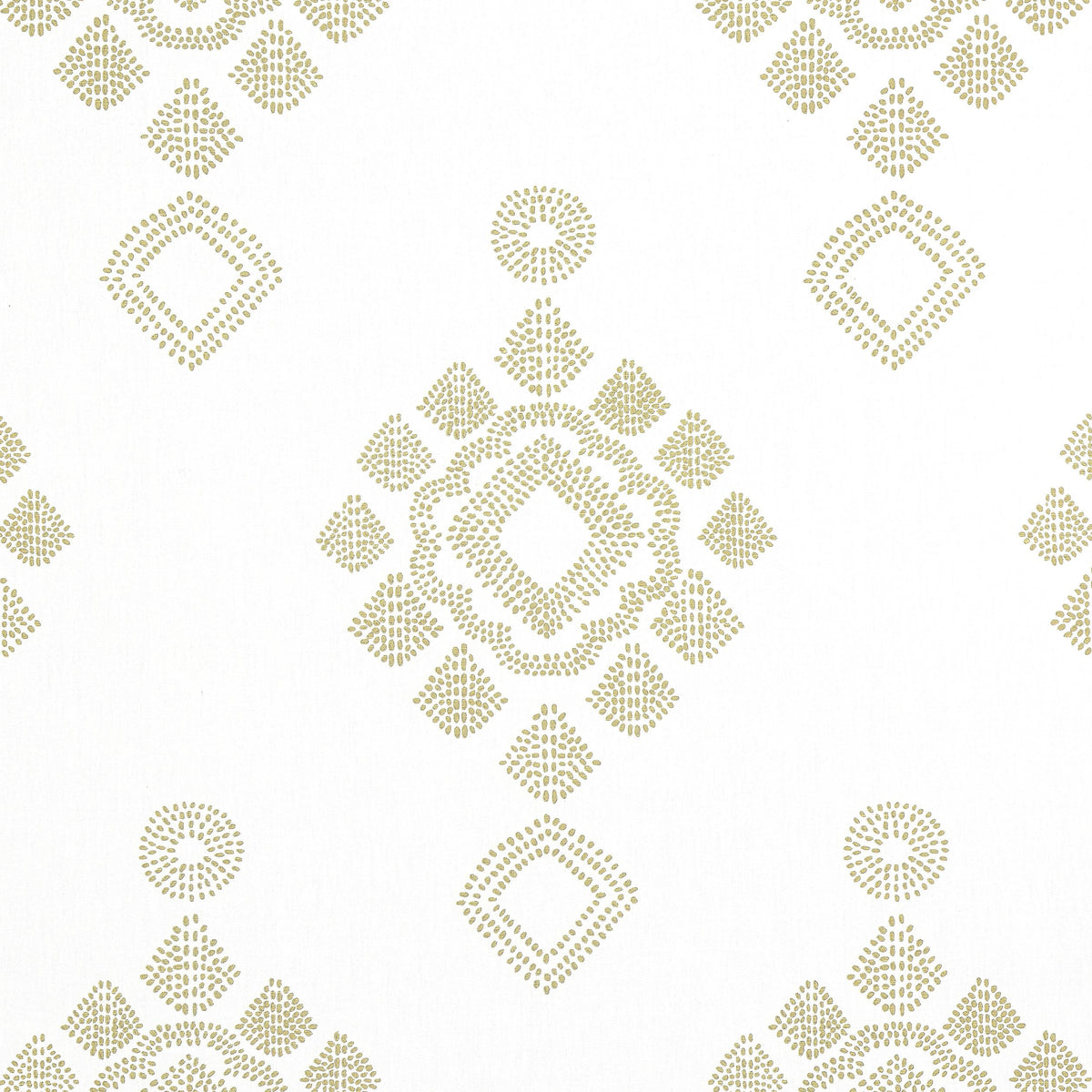 Thibaut Province Medallion Camel Fabric