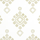 Thibaut Province Medallion Camel Fabric