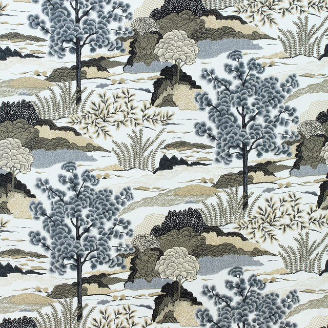 Thibaut Daintree Grey Fabric