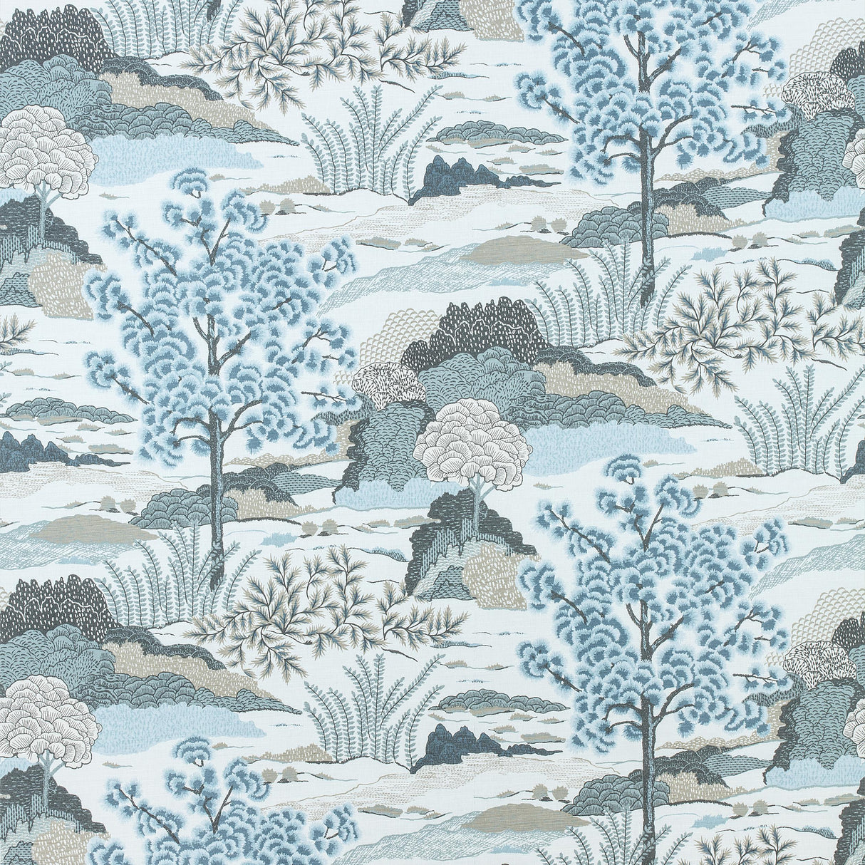 Thibaut Daintree Aqua Fabric