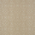 Thibaut Alexander Metallic Pewter On Beige Wallpaper