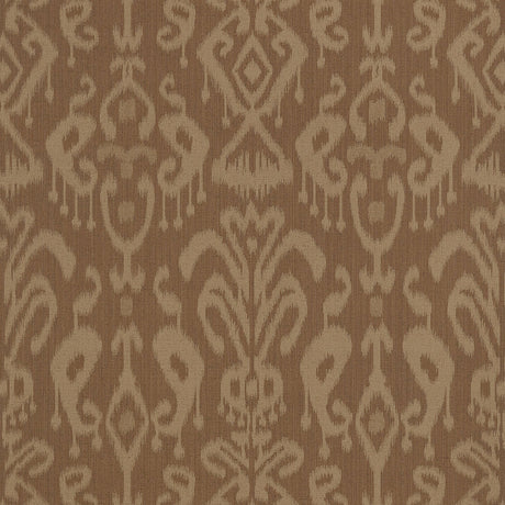 Thibaut Bravado Ikat Chestnut Wallpaper
