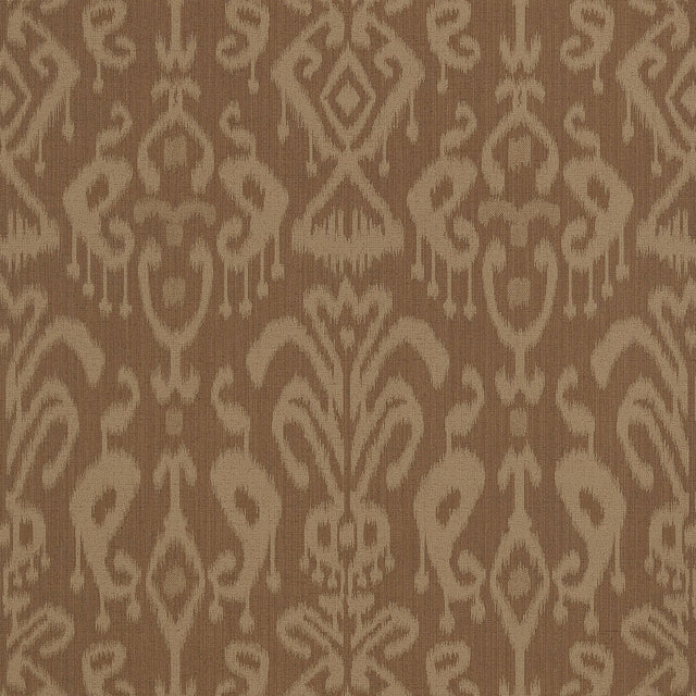 Thibaut Bravado Ikat Chestnut Wallpaper