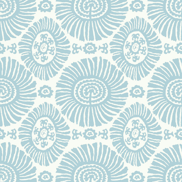 Thibaut Solis Spa Blue Wallpaper