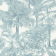 Thibaut Palm Botanical Spa Blue Wallpaper